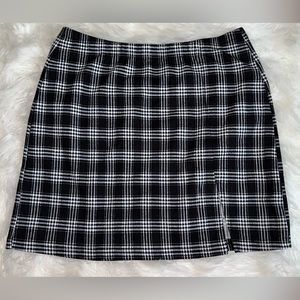 Black and White Mini Skirt